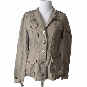 BLVD Cute Light Tan Cargo Jacket Medium